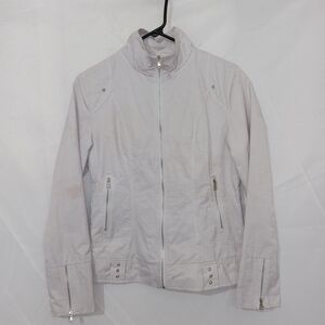 Dolce & Gabbana Womens Lightweight Light Gray Jacket Size Medium Flaws* READ!